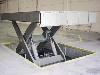 Rampe tip foarfecă hidraulică