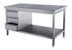 Mese de lucru din inox pentru industria alimentară